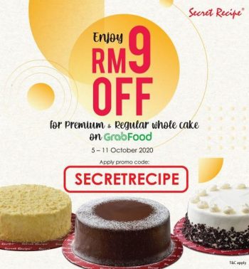 Secret-Recipe-Free-RM9-OFF-Promo-Code-Promotion-on-GrabFood-350x378 - Beverages Food , Restaurant & Pub Johor Kedah Kelantan Kuala Lumpur Melaka Negeri Sembilan Online Store Pahang Penang Perak Perlis Promotions & Freebies Putrajaya Sabah Sarawak Selangor Terengganu 