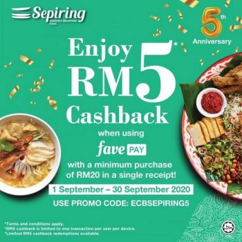 Sepiring-Uniquely-Cashback-Promo-with-FavePay-350x350 - Beverages Food , Restaurant & Pub Johor Kedah Kelantan Kuala Lumpur Melaka Negeri Sembilan Online Store Pahang Penang Perak Perlis Promotions & Freebies Putrajaya Sabah Sarawak Selangor Terengganu 