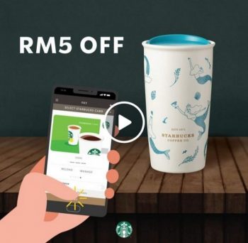 Starbucks-Extra-RM5-off-Promo-350x342 - Beverages Food , Restaurant & Pub Johor Kedah Kelantan Kuala Lumpur Melaka Negeri Sembilan Pahang Penang Perak Perlis Promotions & Freebies Putrajaya Sabah Sarawak Selangor Terengganu 