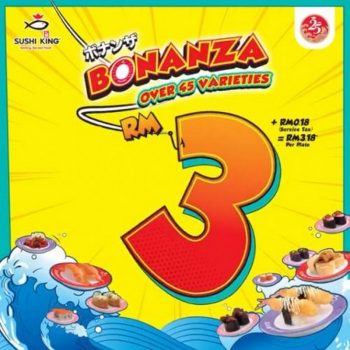Sushi-King-Bonanza-Promotion-350x350 - Beverages Food , Restaurant & Pub Johor Kedah Kelantan Melaka Pahang Penang Perak Perlis Promotions & Freebies Sarawak Terengganu 