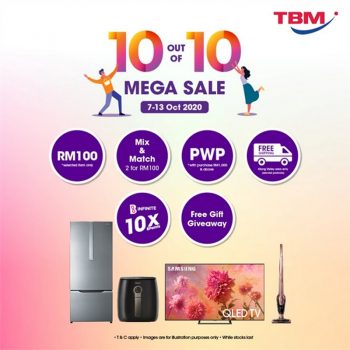 TBM-10-Out-Of-10-Mega-Sale-350x350 - Electronics & Computers Home Appliances IT Gadgets Accessories Johor Kedah Kelantan Kitchen Appliances Kuala Lumpur Malaysia Sales Melaka Negeri Sembilan Online Store Pahang Penang Perak Perlis Putrajaya Sabah Sarawak Selangor Terengganu 