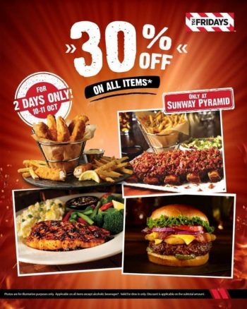 TGI-Fridays-30-off-Promo-350x438 - Beverages Food , Restaurant & Pub Promotions & Freebies Selangor 