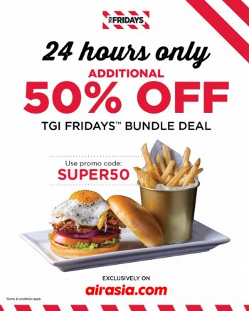 TGI-Fridays-50-off-Promo-at-Airasia-350x438 - Beverages Food , Restaurant & Pub Johor Kedah Kelantan Kuala Lumpur Melaka Negeri Sembilan Pahang Penang Perak Perlis Promotions & Freebies Putrajaya Sabah Sarawak Selangor Terengganu 