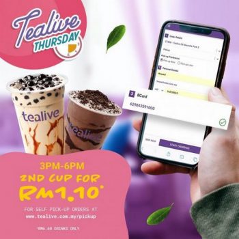 Tealive-Thursday-Promotion-1-350x350 - Beverages Food , Restaurant & Pub Johor Kedah Kelantan Kuala Lumpur Melaka Negeri Sembilan Online Store Pahang Penang Perak Perlis Promotions & Freebies Putrajaya Sabah Sarawak Selangor Terengganu 