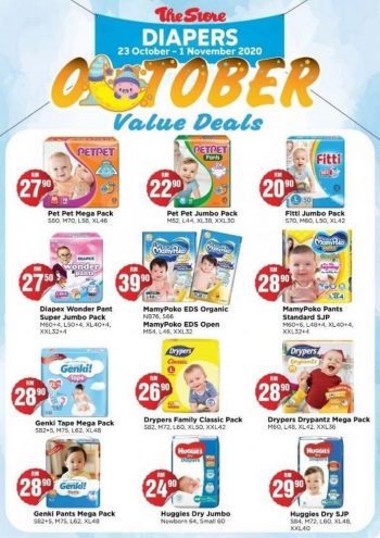 The-Store-Diapers-October-Value-Deals-Promotion-350x495 - Johor Kedah Kelantan Kuala Lumpur Melaka Negeri Sembilan Pahang Penang Perak Perlis Promotions & Freebies Putrajaya Sabah Sarawak Selangor Supermarket & Hypermarket Terengganu 