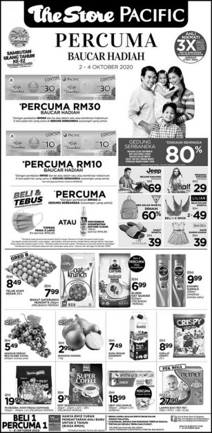 The-Store-and-Pacific-Hypermarket-Weekend-Promotion-307x625 - Johor Kedah Kelantan Kuala Lumpur Melaka Negeri Sembilan Pahang Penang Perak Perlis Promotions & Freebies Putrajaya Sabah Sarawak Selangor Supermarket & Hypermarket Terengganu 