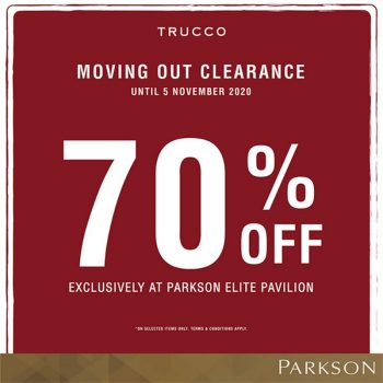 Trucco-Moving-Out-Clearance-at-Parkson-Elite-Pavilion-350x350 - Apparels Fashion Accessories Fashion Lifestyle & Department Store Kuala Lumpur Selangor Warehouse Sale & Clearance in Malaysia 