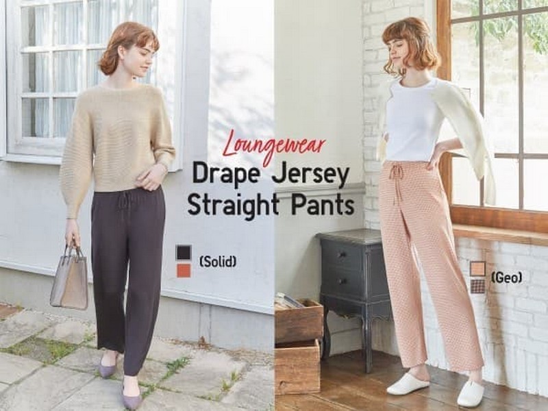 30 Oct 2020 Onward: Uniqlo Women Drape Jersey Straight Pants Promo ...