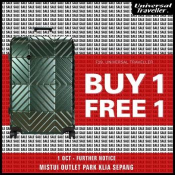 Universal-Traveller-October-Buy-1-Free-1-Sale-at-Mitsui-Outlet-Park-350x350 - Luggage Malaysia Sales Selangor Sports,Leisure & Travel 