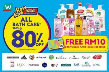 Watsons-Bath-Care-Sale-13-350x233 - Beauty & Health Health Supplements Johor Kedah Kelantan Kuala Lumpur Malaysia Sales Melaka Negeri Sembilan Online Store Pahang Penang Perak Perlis Personal Care Putrajaya Sabah Sarawak Selangor Terengganu 