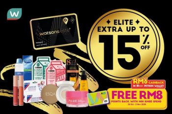 Watsons-Elite-Members-Promotion-350x233 - Beauty & Health Cosmetics Health Supplements Johor Kedah Kelantan Kuala Lumpur Melaka Negeri Sembilan Online Store Pahang Penang Perak Perlis Personal Care Promotions & Freebies Putrajaya Sabah Sarawak Selangor Terengganu 