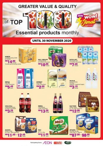 AEON-Top-100-Essential-Products-Promotion-350x495 - Johor Kedah Kelantan Kuala Lumpur Melaka Negeri Sembilan Pahang Penang Perak Perlis Promotions & Freebies Putrajaya Sabah Sarawak Selangor Supermarket & Hypermarket Terengganu 