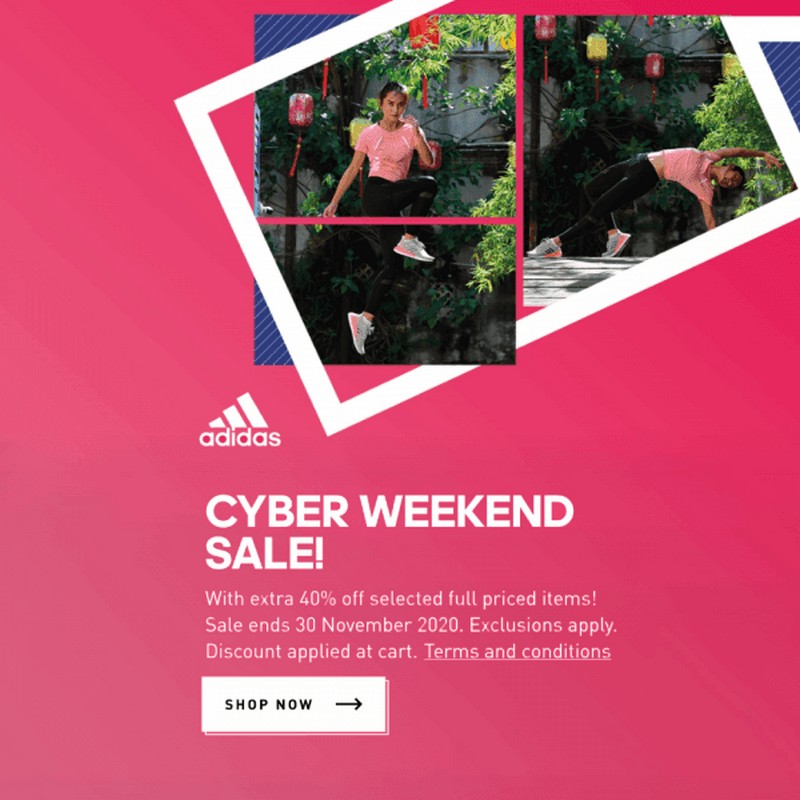 Now till 30 Nov 2020: Adidas Cyber 