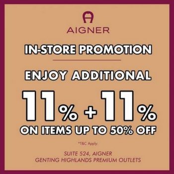 Aigner-In-Store-Sale-at-Genting-Highlands-Premium-Outlets-350x350 - Fashion Accessories Fashion Lifestyle & Department Store Malaysia Sales Pahang 