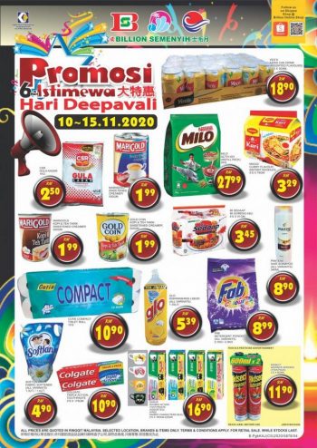 BILLION-Deepavali-Promotion-at-Semenyih-350x494 - Promotions & Freebies Selangor Supermarket & Hypermarket 