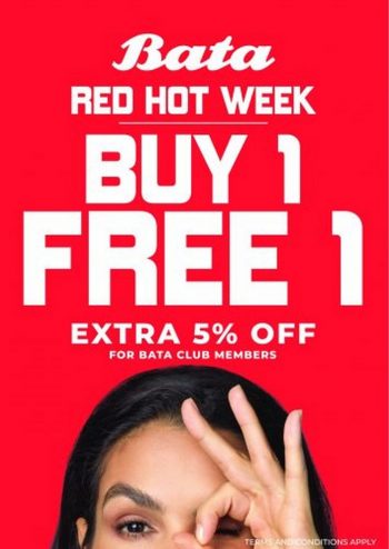 Bata-Red-Hot-Week-Buy-1-Free-1-Promo-350x494 - Fashion Lifestyle & Department Store Footwear Johor Kedah Kelantan Kuala Lumpur Melaka Nationwide Negeri Sembilan Pahang Penang Perak Perlis Promotions & Freebies Putrajaya Sabah Sarawak Selangor Terengganu 