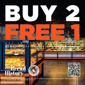 Bread-History-Buy-2-Free-1-Promo-350x350 - Beverages Food , Restaurant & Pub Johor Kedah Kelantan Kuala Lumpur Melaka Negeri Sembilan Pahang Penang Perak Perlis Promotions & Freebies Putrajaya Sabah Sarawak Selangor Terengganu 