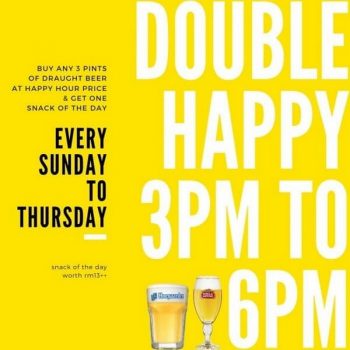 Brussels-Beer-Cafe-Double-Happiness-Promotion-350x350 - Beverages Food , Restaurant & Pub Kuala Lumpur Promotions & Freebies Selangor 