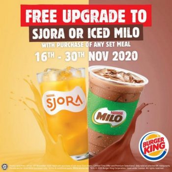 Burger-King-Free-Upgrade-to-Sjora-or-Ice-Milo-Promotion-350x350 - Beverages Food , Restaurant & Pub Johor Kedah Kelantan Kuala Lumpur Melaka Negeri Sembilan Pahang Penang Perak Perlis Promotions & Freebies Putrajaya Sabah Sarawak Selangor Terengganu 