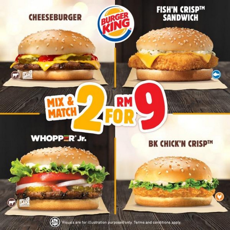 5 Nov 2020 Onward Burger King Mix Match Promotion Everydayonsales Com