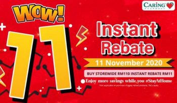 Caring-Pharmacy-11.11-Sale-RM11-Instant-Rebate-350x205 - Beauty & Health Health Supplements Johor Kedah Kelantan Kuala Lumpur Malaysia Sales Melaka Negeri Sembilan Pahang Penang Perak Perlis Personal Care Putrajaya Sabah Sarawak Selangor Terengganu 