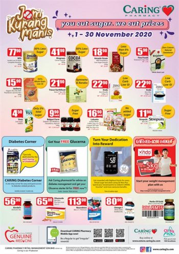 Caring-Pharmacy-Diabetes-Awareness-Month-Deals-350x496 1-30 Nov 2020: Caring Pharmacy Diabetes Awareness Month Deals