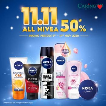 Caring-Pharmacy-Nivea-11.11-Promotion-350x350 1-11 Nov 2020: Caring Pharmacy Nivea 11.11 Promotion