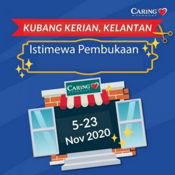 Caring-Pharmacy-Opening-Promotion-at-Kubang-Kerian-Kelantan-350x350 - Beauty & Health Health Supplements Melaka Personal Care Promotions & Freebies 