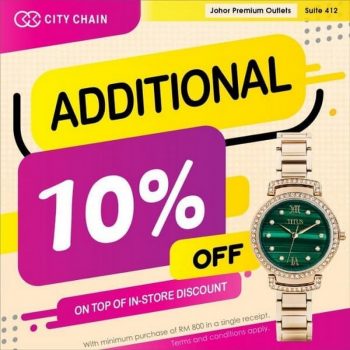 City-Chain-Special-Sale-at-Johor-Premium-Outlets-1-350x350 - Fashion Lifestyle & Department Store Johor Malaysia Sales Watches 