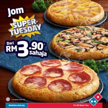 Dominos-Pizza-Super-Tuesday-Pizza-Promo-350x350 - Beverages Food , Restaurant & Pub Johor Kedah Kelantan Kuala Lumpur Melaka Negeri Sembilan Online Store Pahang Penang Perak Perlis Pizza Promotions & Freebies Putrajaya Sabah Sarawak Terengganu 