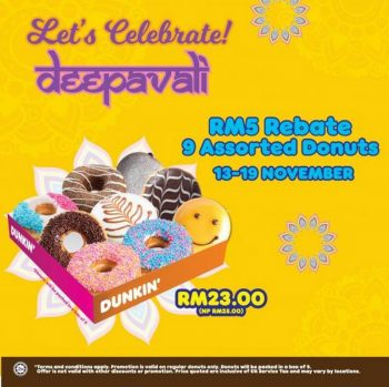 Dunkin-Donuts-Deepavali-Promotion-350x349 - Beverages Food , Restaurant & Pub Johor Kedah Kelantan Kuala Lumpur Melaka Negeri Sembilan Pahang Penang Perak Perlis Promotions & Freebies Putrajaya Sabah Sarawak Selangor Terengganu 