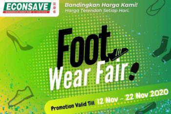 Econsave-Foot-Wear-Fair-Promotion-350x233 - Fashion Lifestyle & Department Store Footwear Johor Kedah Kelantan Kuala Lumpur Melaka Negeri Sembilan Pahang Penang Perak Perlis Promotions & Freebies Putrajaya Sabah Sarawak Selangor Supermarket & Hypermarket Terengganu 