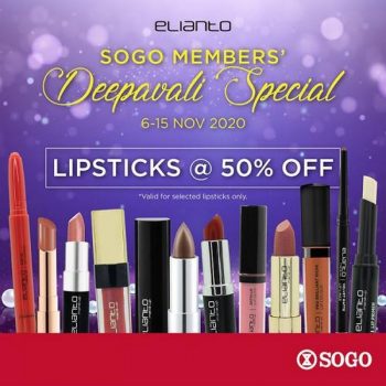 Elianto-Deepavali-Promotion-at-SOGO-350x350 - Beauty & Health Cosmetics Johor Promotions & Freebies Selangor Supermarket & Hypermarket 