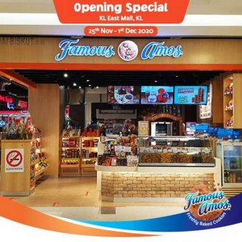 Famous-Amos-Opening-Promotion-at-KL-East-Mall-350x350 - Beverages Food , Restaurant & Pub Kuala Lumpur Promotions & Freebies Selangor 
