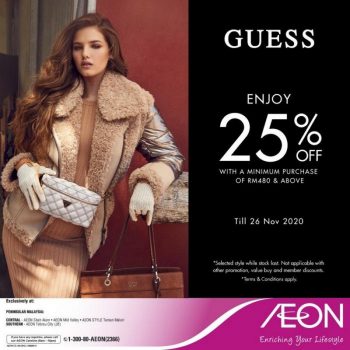 Guess-Products-Promotion-at-Aeon-350x350 - Apparels Fashion Accessories Fashion Lifestyle & Department Store Johor Kedah Kelantan Kuala Lumpur Melaka Negeri Sembilan Pahang Penang Perak Perlis Promotions & Freebies Putrajaya Sabah Sarawak Selangor Terengganu 