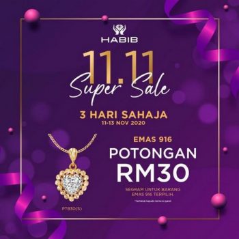 HABIB-11.11-Super-Sale-350x350 - Gifts , Souvenir & Jewellery Jewels Johor Kedah Kelantan Kuala Lumpur Malaysia Sales Melaka Negeri Sembilan Pahang Penang Perak Perlis Putrajaya Sabah Sarawak Selangor Terengganu 