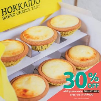 Hokkaido-Baked-Cheese-Tart-Promotion-at-GrabFood-350x350 - Beverages Food , Restaurant & Pub Johor Kedah Kelantan Kuala Lumpur Melaka Negeri Sembilan Online Store Pahang Penang Perak Perlis Promotions & Freebies Putrajaya Sabah Sarawak Selangor Terengganu 