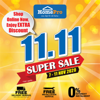 HomePro-11.11-Super-Sale-350x350 - Electronics & Computers Furniture Home & Garden & Tools Home Appliances Home Decor Johor Kedah Kelantan Kuala Lumpur Malaysia Sales Melaka Negeri Sembilan Online Store Pahang Penang Perak Perlis Putrajaya Sabah Sarawak Selangor Terengganu 