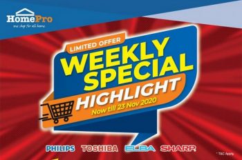 HomePro-Weekly-Special-Promotion-350x232 - Computer Accessories Electronics & Computers Johor Kedah Kelantan Kitchen Appliances Kuala Lumpur Melaka Negeri Sembilan Online Store Pahang Penang Perak Perlis Promotions & Freebies Putrajaya Sabah Sarawak Selangor Terengganu 