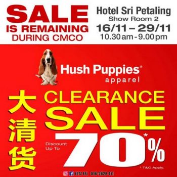 Hush-Puppies-Apparel-Clearance-Sale-at-Hotel-Sri-Petaling-350x350 - Apparels Fashion Accessories Fashion Lifestyle & Department Store Kuala Lumpur Selangor Warehouse Sale & Clearance in Malaysia 