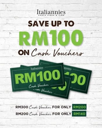 Italiannies-Cash-Voucher-Promo-350x438 - Beverages Food , Restaurant & Pub Johor Kedah Kelantan Kuala Lumpur Melaka Negeri Sembilan Pahang Penang Perak Perlis Promotions & Freebies Putrajaya Sabah Sarawak Selangor Terengganu 