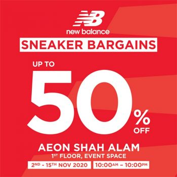 Kasut-Market-Place-New-Balance-Sneaker-Bargains-at-AEON-Shah-Alam-350x350 - Events & Fairs Fashion Accessories Fashion Lifestyle & Department Store Footwear Selangor 