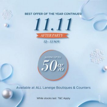 Laneige-11.11-After-Party-Sale-at-Isetan-350x350 - Beauty & Health Kuala Lumpur Malaysia Sales Personal Care Selangor Skincare 