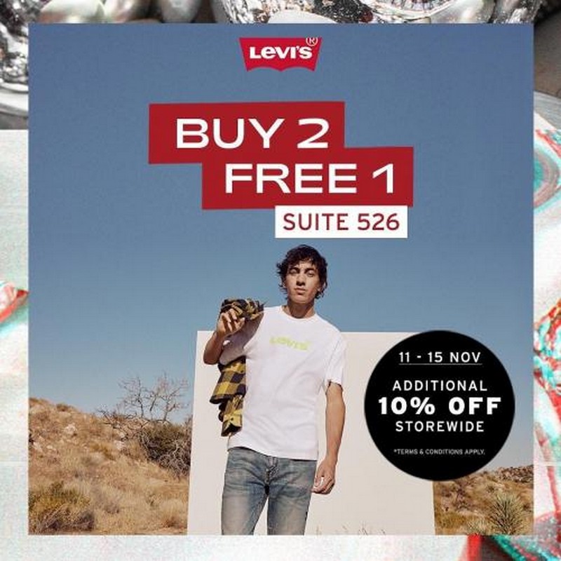 11-15 Nov 2020: Levi's Buy 2 Free 1 Sale at Johor Premium Outlets -  