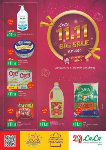 LuLu-Hypermarket-11.11-Sale-350x496 - Kuala Lumpur Malaysia Sales Promotions & Freebies Selangor Supermarket & Hypermarket 