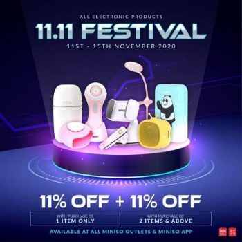 Miniso-11.11-Festival-Sale-350x350 11-15 Nov 2020: Miniso 11.11 Festival Sale