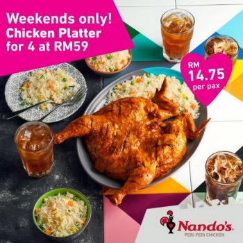 Nandos-Weekend-Promotion-350x350 - Beverages Food , Restaurant & Pub Johor Kedah Kelantan Kuala Lumpur Melaka Negeri Sembilan Online Store Pahang Penang Perak Perlis Promotions & Freebies Putrajaya Sabah Sarawak Selangor Terengganu 