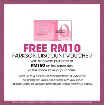 Parkson-FREE-Voucher-Promotion-2-350x351 - Johor Kedah Kelantan Kuala Lumpur Melaka Negeri Sembilan Pahang Penang Perak Perlis Promotions & Freebies Putrajaya Sabah Sarawak Selangor Supermarket & Hypermarket Terengganu 