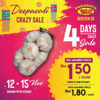 Pasaraya-BiG-Deepavali-Crazy-Sale-Promotion-at-Seksyen-26-2-350x350 - Promotions & Freebies Selangor Supermarket & Hypermarket 