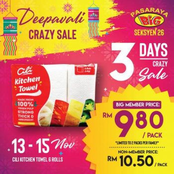 Pasaraya-BiG-Deepavali-Crazy-Sale-Promotion-at-Seksyen-26-6-350x350 - Promotions & Freebies Selangor Supermarket & Hypermarket 